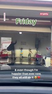 This family sends mom off to work every day with a funny dance routine: "It starts my day with the biggest smile," Cait Bransgrove wrote in the video. ❤️ https://gma.abc/3MJA1tA | Good Morning America