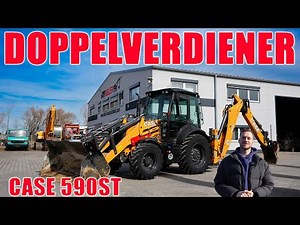 EXCAVATOR AND WHEEL LOADER IN ONE MACHINE! CASE 590ST Backhoe Loader