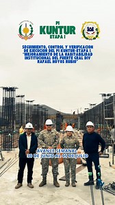 4.6K views · 83 reactions | SEGUIMIENTO Y CONTROL PERMANENTE  Seguimiento, Control y Verificación de Ejecución del PI KUNTUR-ETAPA I: “MEJORAMIENTO DE LA HABITABILIDAD INSTITUCIONAL DEL FUERTE GRAL DIV RAFAEL HOYOS RUBIO” Servicio de Ingeniería del Ejército (SINGE) Avance del 30 de Junio al 05 de Julio 2025. #NDP #HastaQuemarElÚltimoCartucho殺 | Ejército del Perú | Facebook