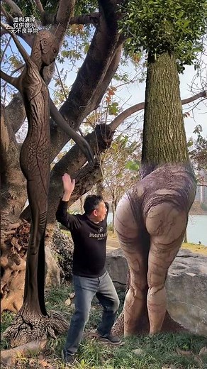 #Couple Tree# Trees Have Become Spirits# Amazing Trees