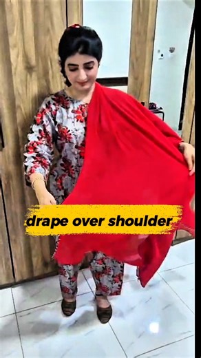 English + Style: Dupatta Draping & Scarf Styling Vocabulary (Viral Fashion Edition) #ytshorts