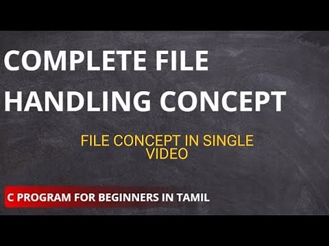 File Handling Complete Video with Examples | C Programming for Beginners | File Concept in One Video