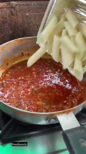 Mix Souce Pasta Making 😍 #shorts #steetfood