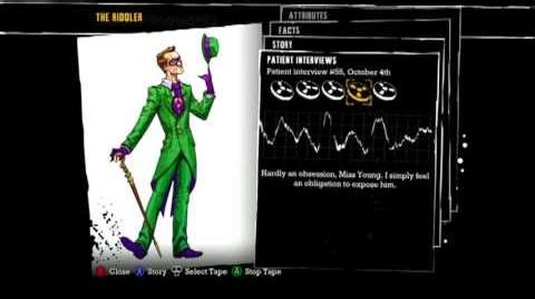 Batman Arkham Asylum - Patient Interview Tapes - The Riddler-0