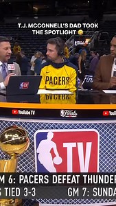 5.1M views · 51K reactions | NBA TV just got a new star: T.J. McConnell’s dad 藍 | NBA | Facebook