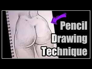 Booty Drawing. / Pencil Drawing Technique. / 4X speed Drawing process.