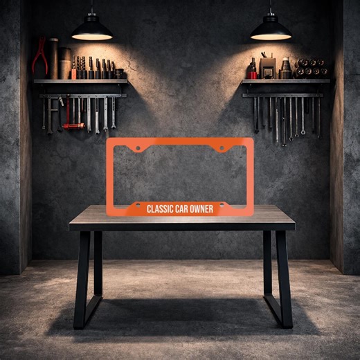 Classic Car Owner, Custom License Plate Frame, Personalized Car Tag Frame, Metal Plate Frame, Car Decor Gift, Car Accessories - Etsy