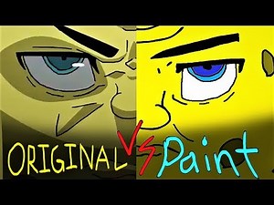 THE SPONGEBOB SQUAREPANTS ANIME OPENING 2 [HD] - PAINT VERSIONS VS ORIGINAL