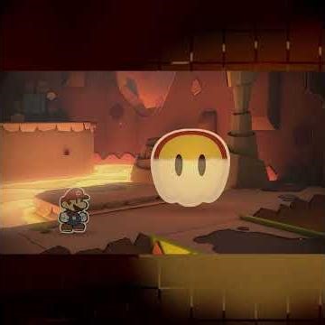 Paper Mario: Color Splash Boss Fight - Big Lava Bubble