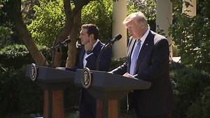 20K views · 401 reactions | President Donald J. Trump holds a joint press conference with Prime Minister of Greece Alexis Tsipras at the White House in Washington, D.C. on October 17, 2017. | U.S. Department of State | Facebook