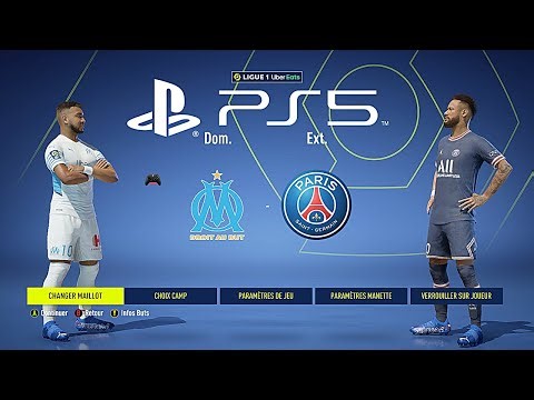FIFA 22 PS5 PSG - OM | MOD Ultimate Difficulty Career Mode UCL Final HDR Next Gen