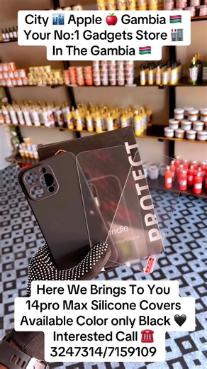 City 🏙️ Apple 🍎 Gambia 🇬🇲 Your No:1 Gadgets Store 🏬 In The Gambia 🇬🇲 Here We Brings To You 14pro Max Silicone Covers Available Color only Black 🖤 Interested Call ☎️ 3247314/7159109@Fofana Mobile Store👑 @I Store Gambia @Buy Apple 🇬🇲 @Apple_Gambia ✪ @madigambia1 Apple Store ✪ @Hamza Satlinkersmobile @hagie mobile @QuickTechGambia @DJ Max🦍 @Dj_Emperor_Mr_OneEye @DJ MINO🔊 @DJ champion Skinny 🇬🇲 #cityapplegambia #viralvideo #goviral #tiktokgambia🇬🇲🇬🇲🇬🇲🇬🇲 #fypシ゚viral