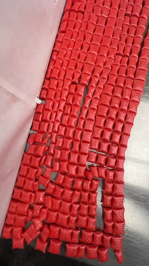 Crunching the raspberry candy - good ol fashioned candy making | Hercules Candy Co