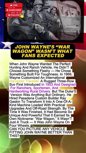 John Wayne’s Wildest Ride Revealed #johnwayne #warwagon
