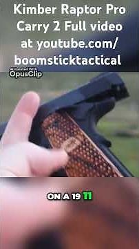 Shooting the Kimber Raptor 2 Pro Carry 1911 Pistol!