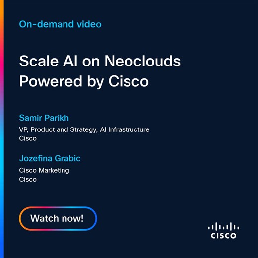 ☁ As neoclouds scale to meet enterprise AI demand, security and observability are two high-priority areas to focus on. Cisco VP Samir Parikh shares why in this conversation👇 ▶️ Watch now: https://t.co/x0K3Wf3JER