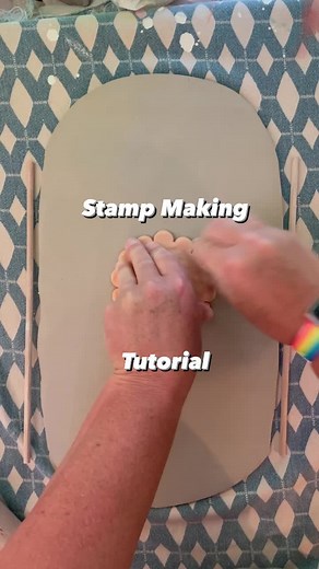 If you are one of the many people who have asked how I make my stamps - today is your day! I broke one of the petals off my big flower stamp, so I recorded the re-making of it to give y’all a how-to. Clay stamp-making is so easy and fun and I love adding texture to my work using my handmade stamps. Holler if you have any questions. Have fun! #howto #tutorial #stampmaking #handmadestamp #claystamps #diy #pottery #potterytiktok #potteryvids #fyp