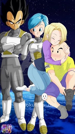 Vegeta's Family VS Krillin's Family #shorts #dbs #goku #dragonball