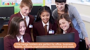 Name Badge Holders with Clip - Fushing 100PCS Clear Plastic ID Badge Holders with Badge Clips for 3 x 4 Inch Name Badge Inserts