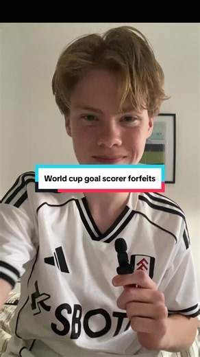 World Cup goal scorer forfeits