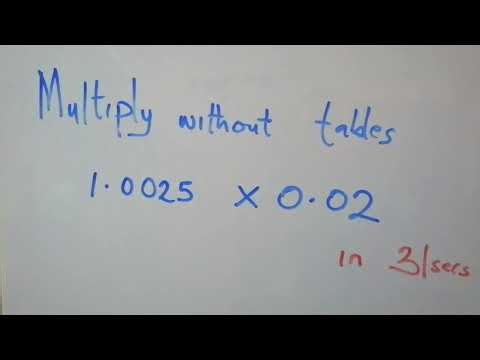 Multiply without Calculator in 31 secs