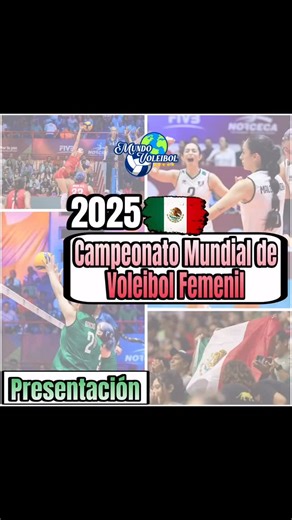 Presentación Completa de la 🇲🇽 Selección Mexicana de Voleibol en el Campeonato Mundial de Voleibol 2025 🏆 Del 22 de Agosto al 7 de Septiembre se llevará acabo el Campeonato Mundial en Tailandia 🇹🇭 23 de Agosto México 🇲🇽 🆚 🇨🇳 China 6:00 hrs 25 de Agosto México 🇲🇽 🆚 🇩🇴 República Dominicana 3:00 hrs 27 de Agosto México 🇲🇽 🆚 🇨🇴 Colombia 3:00 hrs #SomosMundoVoleibol #Championship #Volleyball #Tailandia2025 #Mexico #OrgulloNacional #Conade #FMVB #FIVB #VolleyballWorld #Voleibol #Mu