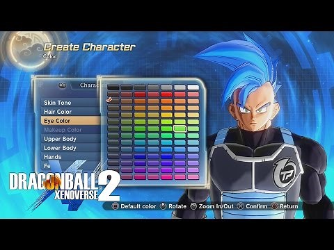 Dragon Ball Xenoverse 2 All Saiyan Character Creation Options!