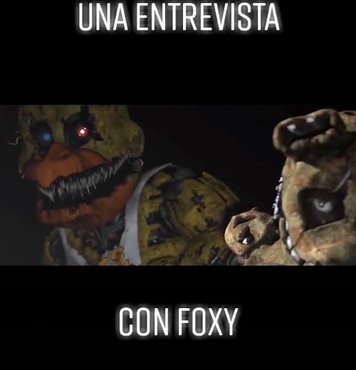una entrevista con foxy #fyp #animatronicos #parati #lentejas #fanf