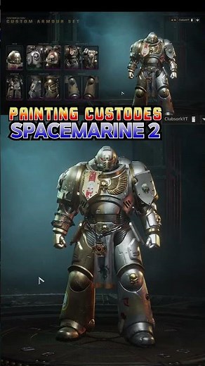 PAINTING CUSTODES CHAPTER & TACTICAL CLASS WARGEAR | Warhammer 40K Spacemarine 2 #Custodes