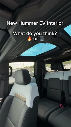 How do you feel about the Hummer EV's interior?
