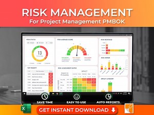 Project Risk Management Excel Template: PMBOK Guide Tool (digital Download) - Etsy UK