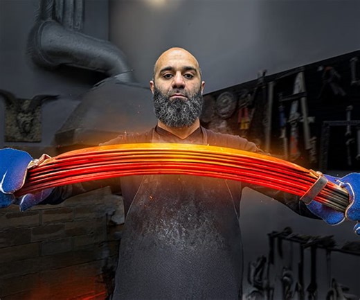 Forging a Hunting Knife from a Leaf Spring