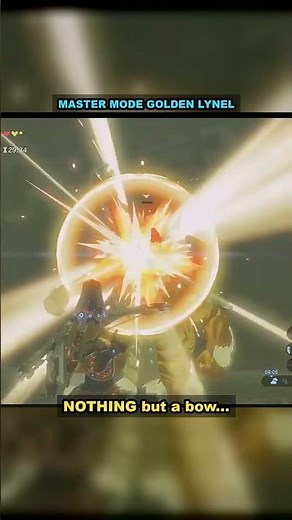 A Golden Lynel vs NOTHING but a Bow — Down in Under 30 Seconds! Zelda BOTW Master Mode