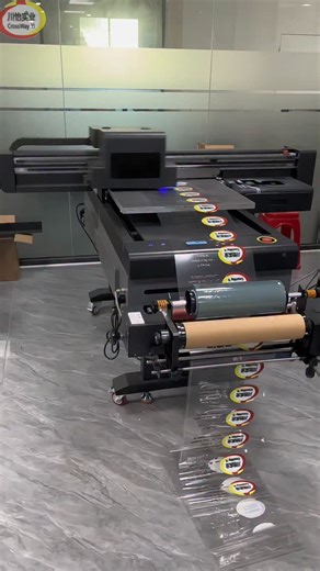 Mr Jeff on Instagram: "Flatbed Uv Printer 6090 With Rolls Uv DTF Rolling Prints. CY-6090-A 600mm*900mm Flatbed Uv Printer is not Only Printing all Flat materials Inkjet Printing Color Logo Images. also can be optional add automatic Rolls Laminating For Direct Printing UV DTF AB transfer Stickes. For More details And Price. https://www.crossway-industry.cn/goods-305.html"