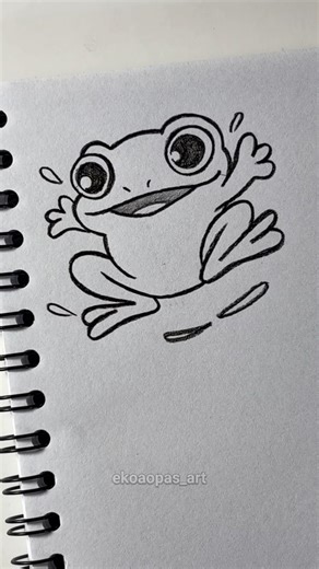 Cute Drawing part 4 🐸 #art #howtodraw #drawingtutorial #shorts