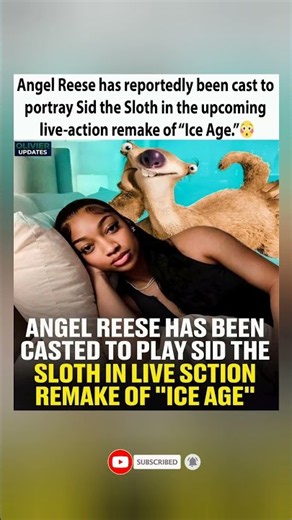 Angel Reese CAST As Sid The Sloth In Live-Action Ice Age?! The Meme Is REAL! 💀🦥#shorts
