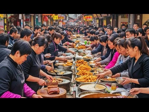 Xi'an Grand Market in China offers a wide variety of street food to whet your appetite.