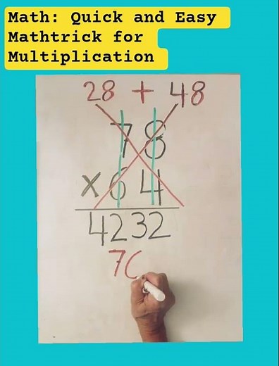 Math Quick and Easy Mathtrick for Multiplication 2-digit by 2-digit