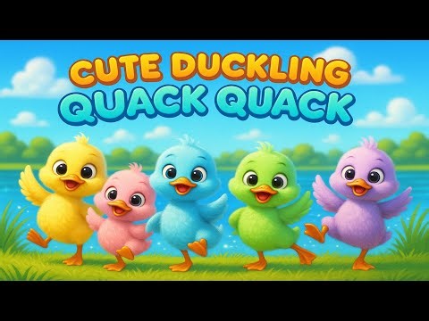 Quack Quack Song for Kids | Dancing Ducks in Pixar-Style 3D Animation