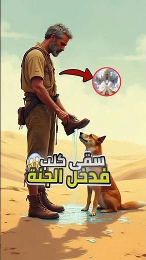 دخل الجنة بسبب كلب! القصة التي لا يعرفها الكثيرون 🐾💧 #قصص #اسلاميات #subscribe #shorts #الجنة