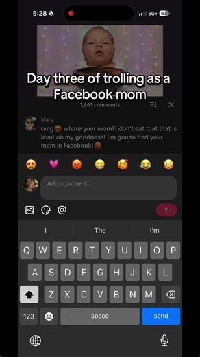 Trolling as a Facebook Mom: Day Three Highlights