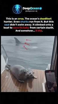Seal vs Orca: The Boat Escape You Have to See #shorts