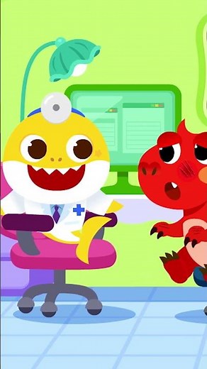 T-Rex got a boo boo #babyshark #shorts