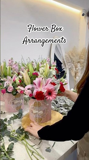 Making Flower Box Arrangements | Florist Daily | 花盒制作过程｜花艺师日常 | 插花 🌷 #florist #flowershop