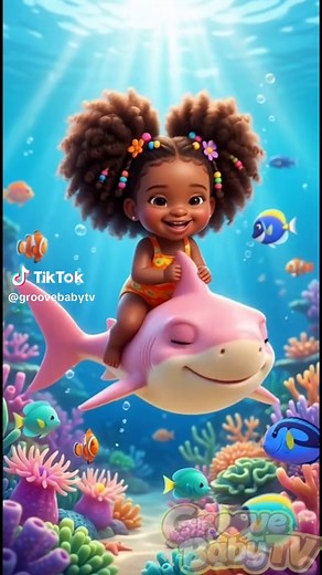 Baby Shark Song | Funny Kids Animation | GrooveBabyTV