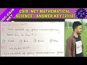 Q 38 | booklet - A | sec - b | csir net june 2018 answer key | Mathematical science