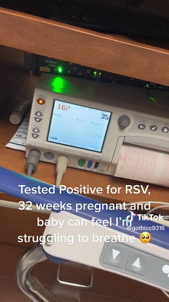 Had to be admitted for observations #rsv #baby #fyp #sick #hospital #pregnant