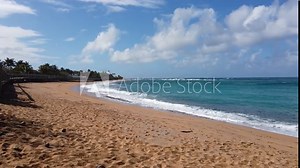 The rocks at Mar Chiquita Beach near San Juan, Puerto Rico