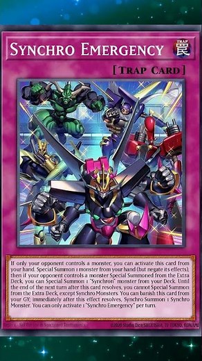 Synchro Hand Trap #yugioh #yugiohtcg #yugiohcards