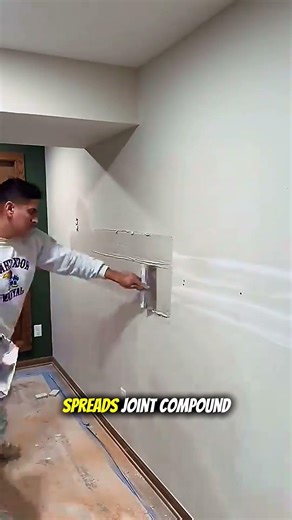 INSANE drywall skimming tool! Perfect smooth wall finish (Satisfying Technique)